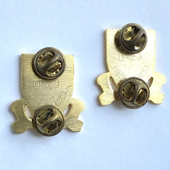 US Army 53rd Support Battalion Unit Crest Support And On Time Pin Set Of 2 - Picture 5 of 5